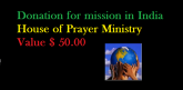 Donation for mission $50,00